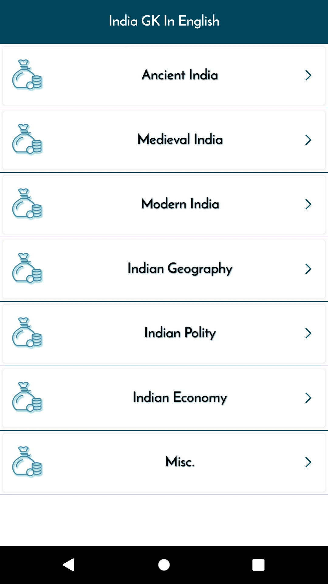 India GK In English Offline screenshot